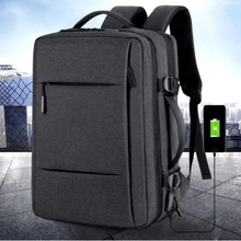 Lade das Bild in den Galerie-Viewer, Business-USB-Laptop Reiserucksack mit Komplettöffnung