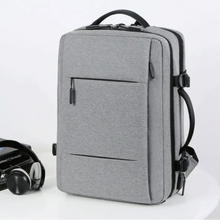 Lade das Bild in den Galerie-Viewer, Business-USB-Laptop Reiserucksack mit Komplettöffnung