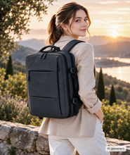 Lade das Bild in den Galerie-Viewer, Business-USB-Laptop Reiserucksack mit Komplettöffnung
